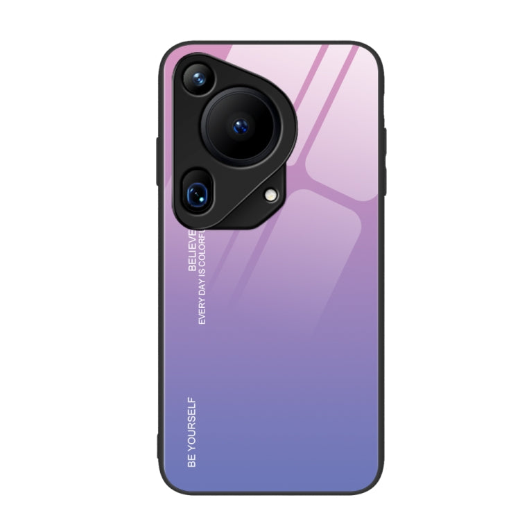 For Huawei Pura 70 Ultra Gradient Color Glass Phone Case