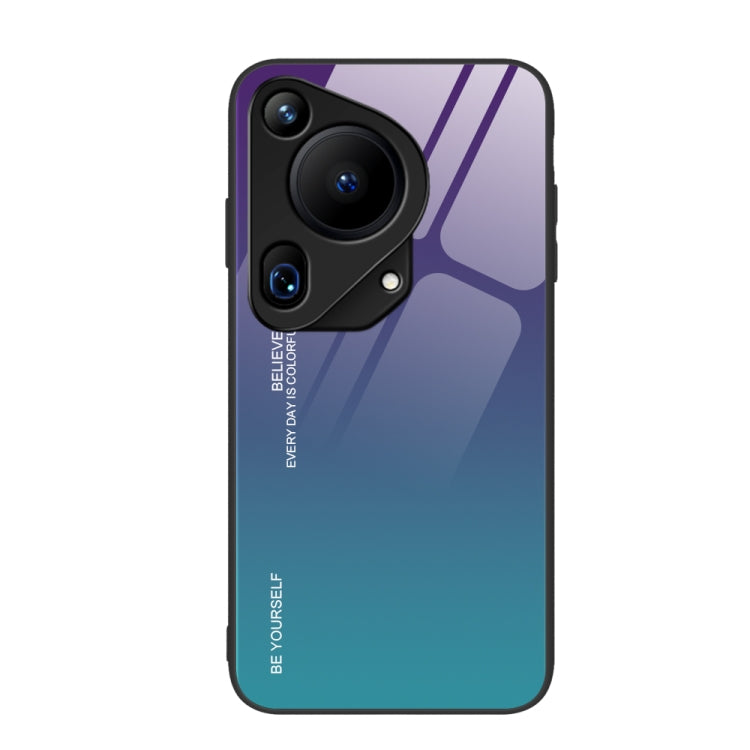 For Huawei Pura 70 Ultra Gradient Color Glass Phone Case