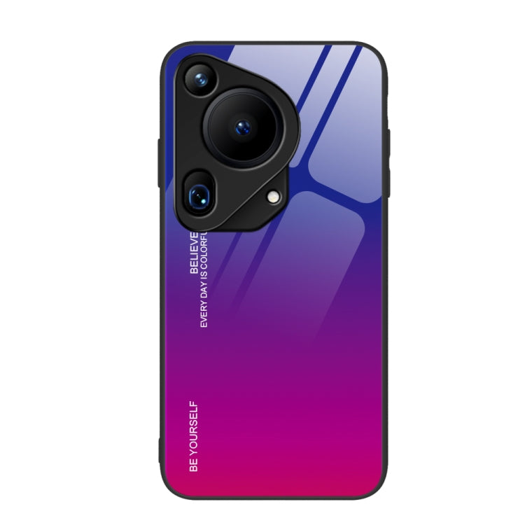 For Huawei Pura 70 Ultra Gradient Color Glass Phone Case