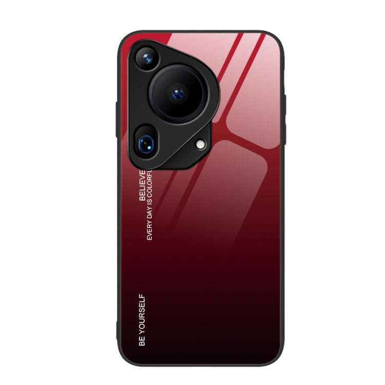 For Huawei Pura 70 Ultra Gradient Color Glass Phone Case