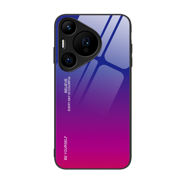 For Huawei Pura 70 Pro Gradient Color Glass Phone Case