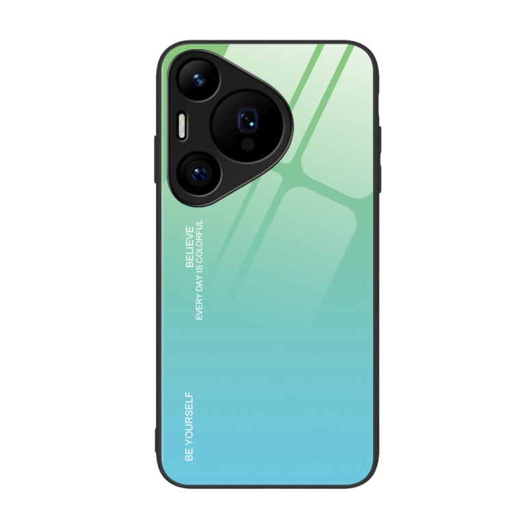 For Huawei Pura 70 Pro Gradient Color Glass Phone Case