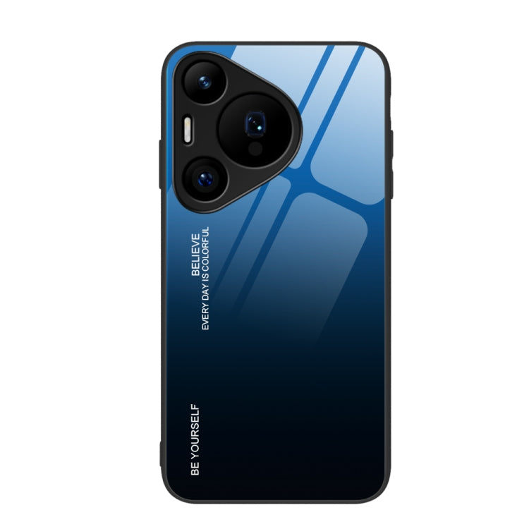 For Huawei Pura 70 Pro Gradient Color Glass Phone Case