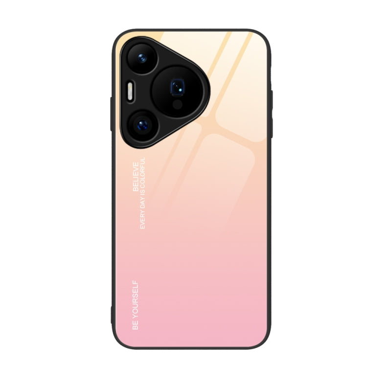 For Huawei Pura 70 Gradient Color Glass Phone Case