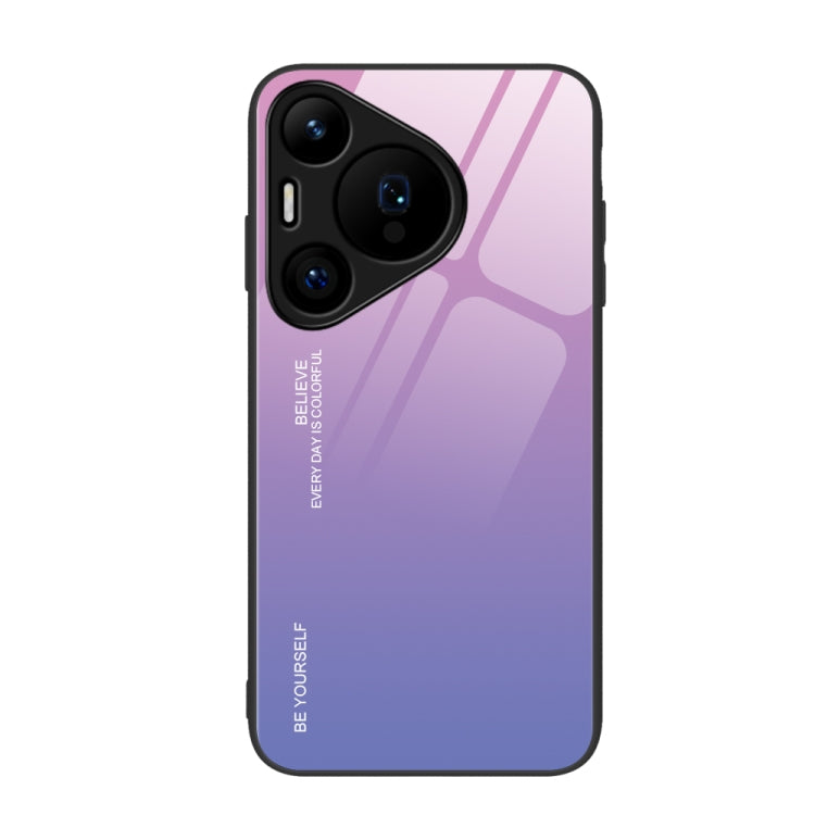 For Huawei Pura 70 Gradient Color Glass Phone Case