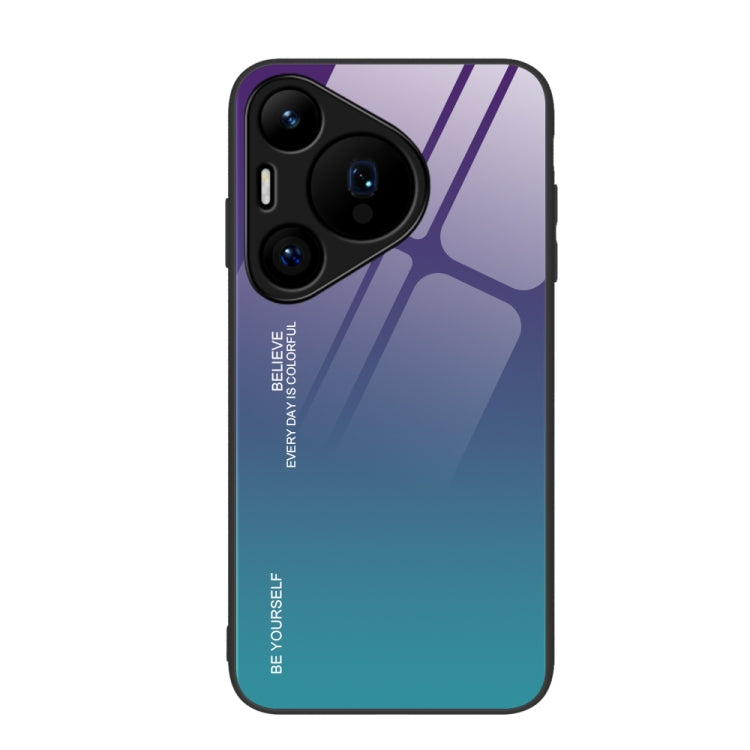 For Huawei Pura 70 Gradient Color Glass Phone Case