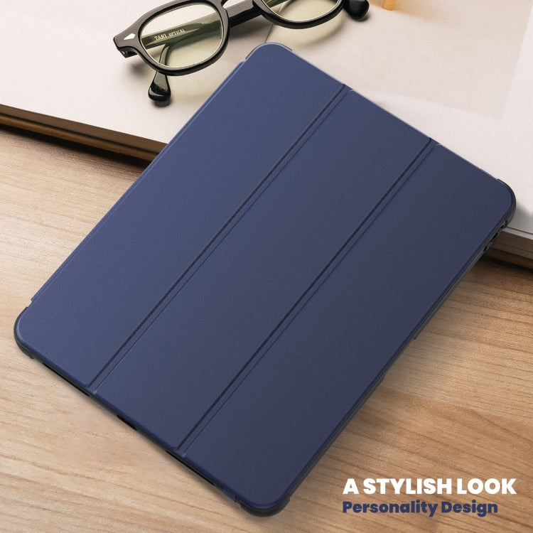 For iPad Pro 12.9 2022 / 2021 / 2020 Carbon Fiber Leather Smart Tablet Case