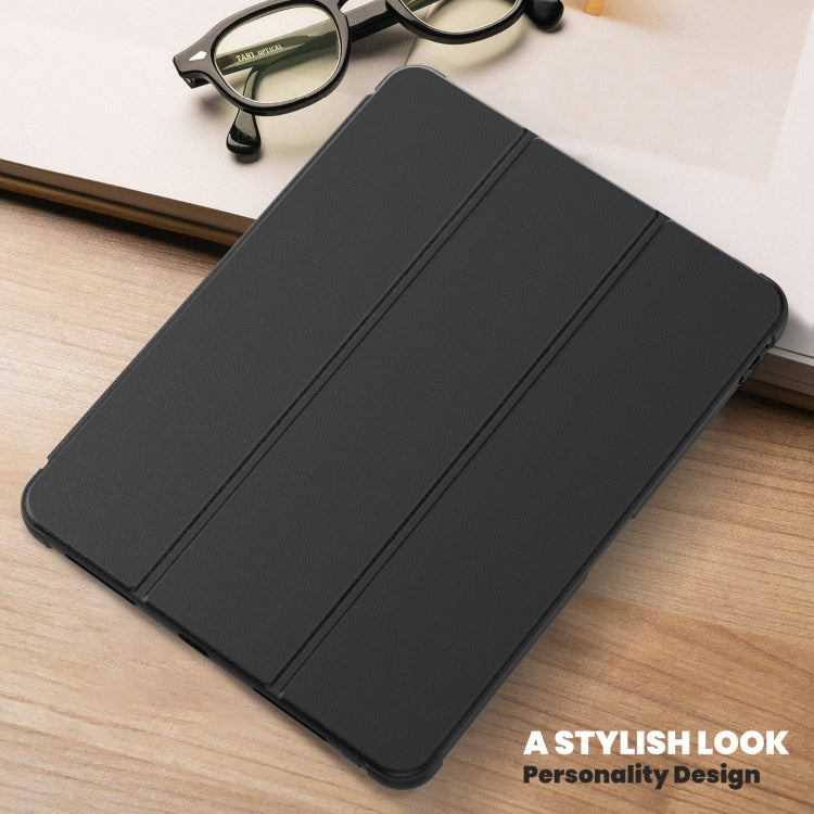 For iPad Pro 12.9 2022 / 2021 / 2020 Carbon Fiber Leather Smart Tablet Case
