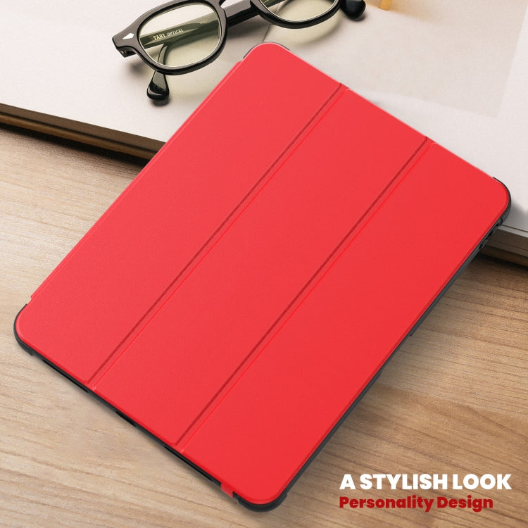 For iPad Pro 12.9 2022 / 2021 / 2020 Carbon Fiber Leather Smart Tablet Case