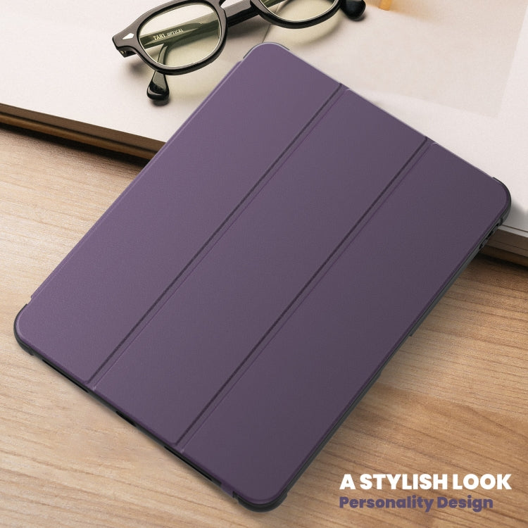 For iPad Pro 12.9 2022 / 2021 / 2020 Carbon Fiber Leather Smart Tablet Case