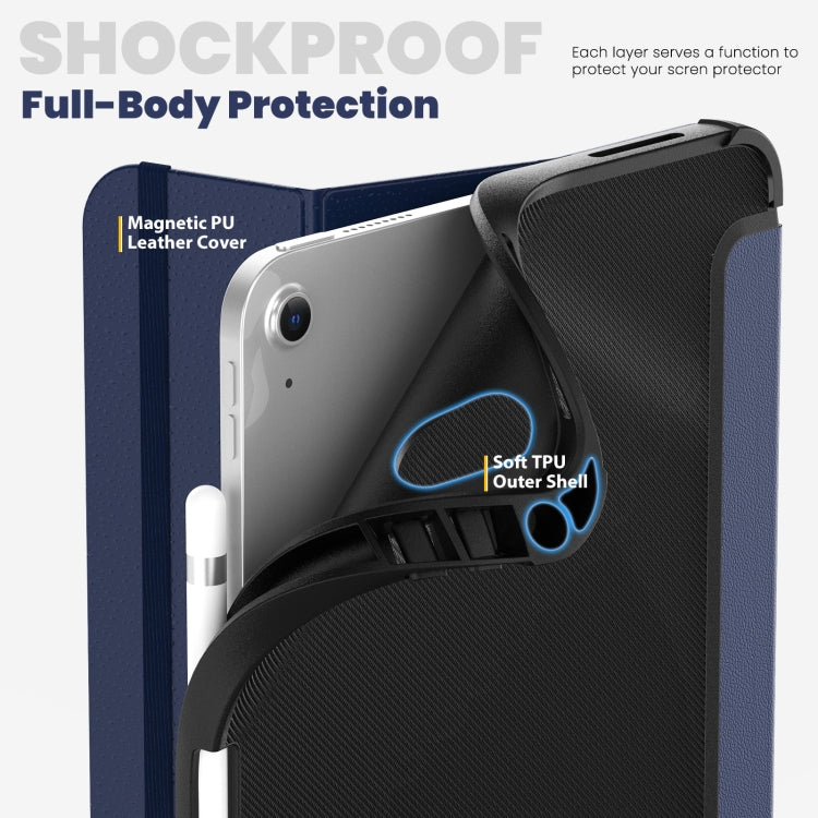 For iPad 2025 / 2022 Carbon Fiber Leather Smart Tablet Case