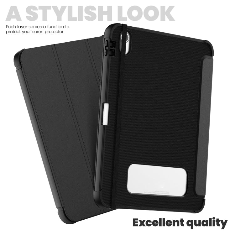For iPad 2025 / 2022 Carbon Fiber Leather Smart Tablet Case