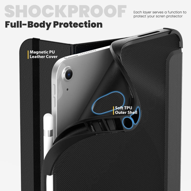 For iPad 2025 / 2022 Carbon Fiber Leather Smart Tablet Case