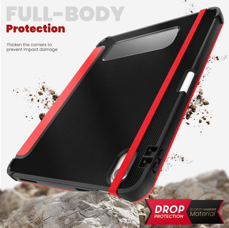For iPad 2025 / 2022 Carbon Fiber Leather Smart Tablet Case