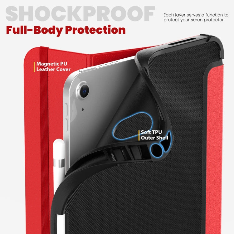 For iPad 2025 / 2022 Carbon Fiber Leather Smart Tablet Case