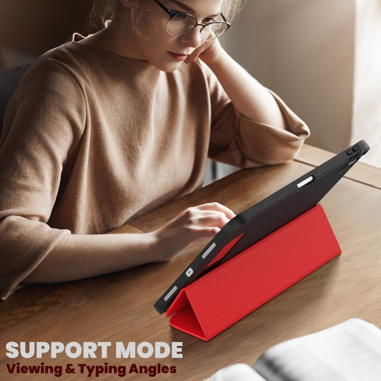 For iPad 2025 / 2022 Carbon Fiber Leather Smart Tablet Case
