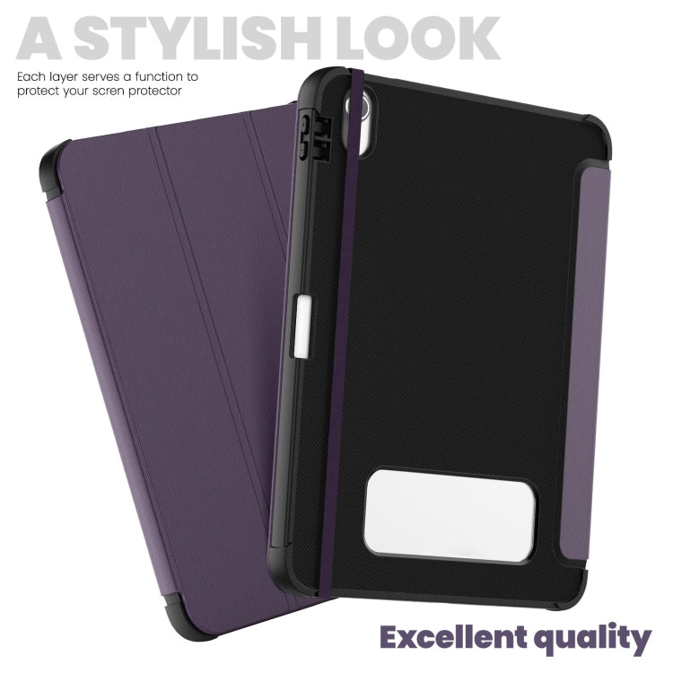 For iPad 2025 / 2022 Carbon Fiber Leather Smart Tablet Case
