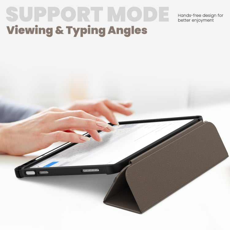 For iPad 2025 / 2022 Carbon Fiber Leather Smart Tablet Case