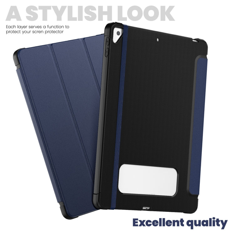 For iPad 10.2 2021 / Air 10.5 Carbon Fiber Leather Smart Tablet Case
