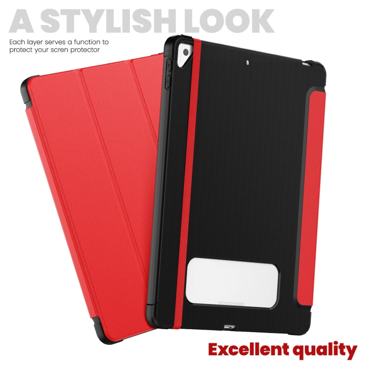 For iPad 10.2 2021 / Air 10.5 Carbon Fiber Leather Smart Tablet Case