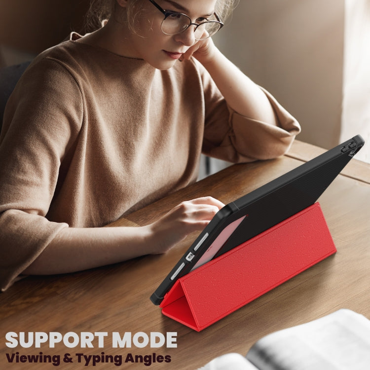 For iPad 10.2 2021 / Air 10.5 Carbon Fiber Leather Smart Tablet Case