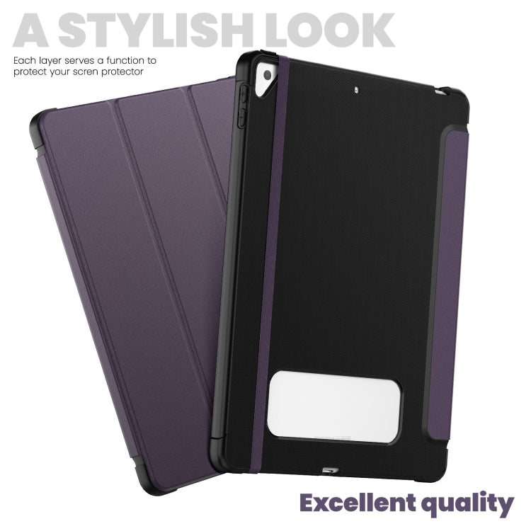 For iPad 10.2 2021 / Air 10.5 Carbon Fiber Leather Smart Tablet Case