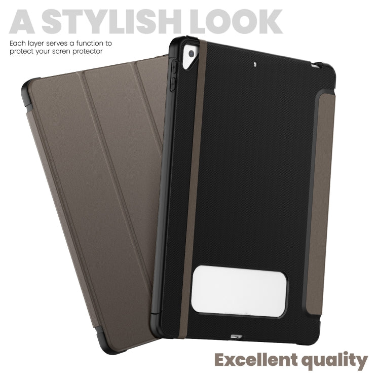 For iPad 10.2 2021 / Air 10.5 Carbon Fiber Leather Smart Tablet Case