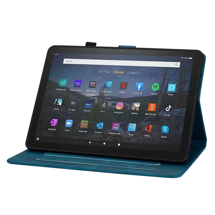 For Amazon Fire Max 11 Lily Embossed Leather Tablet Case