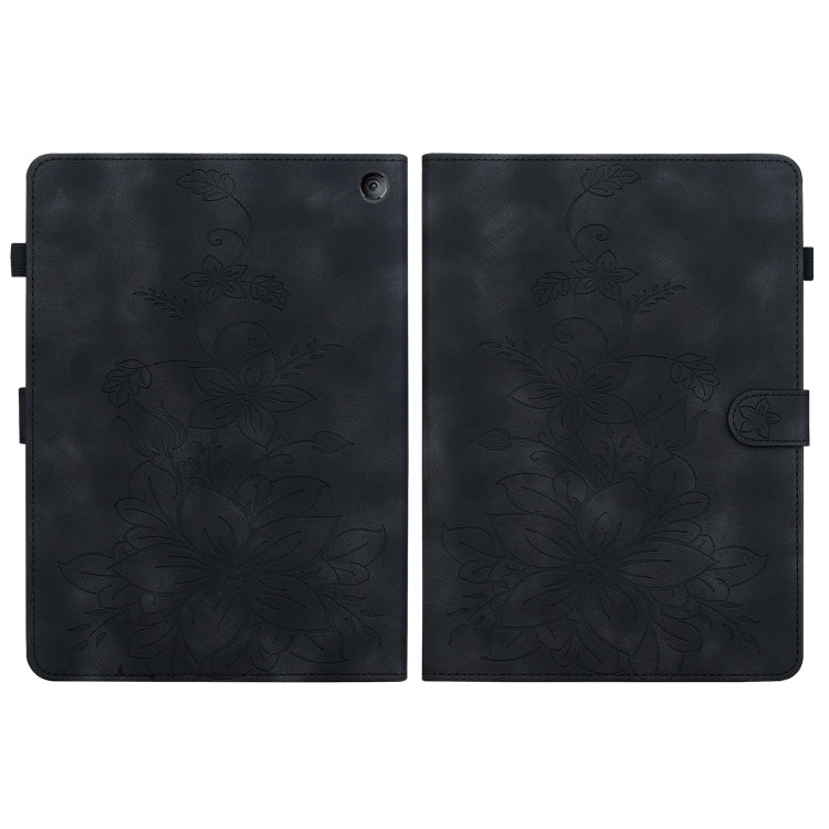 For Amazon Fire 7 2022 Lily Embossed Leather Tablet Case