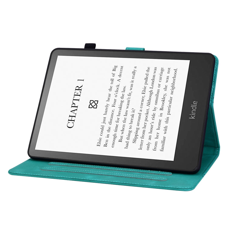 For Amazon Kindle Paperwhite5 Lily Embossed Leather Tablet Case
