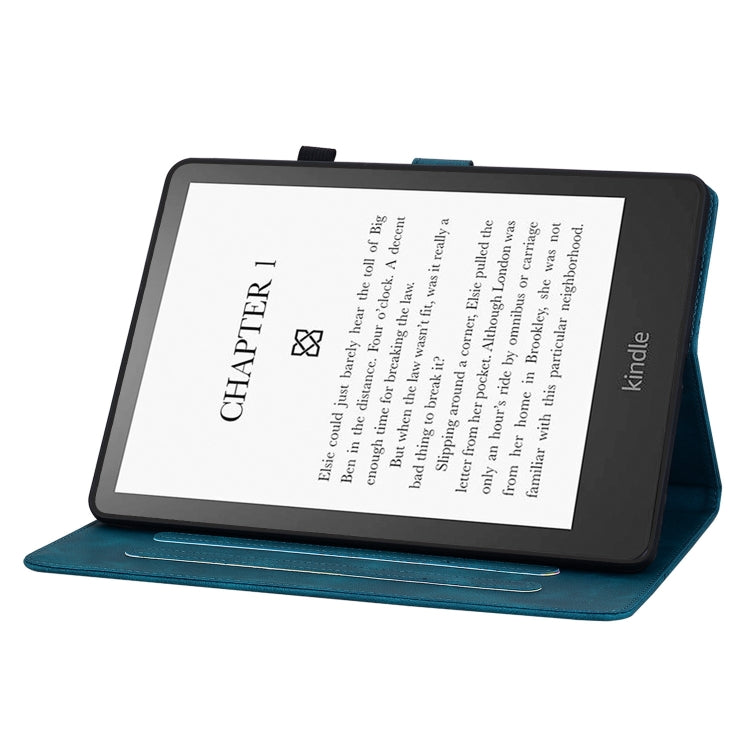 For Amazon Kindle Paperwhite5 Lily Embossed Leather Tablet Case