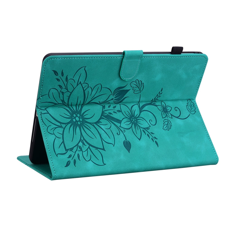 For Amazon Kindle Paperwhite 12th Gen 2024 Lily Embossed Leather Smart Tablet Case