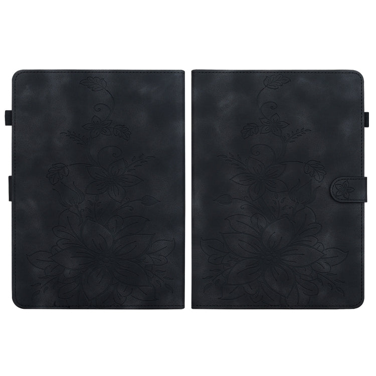 For Amazon Kindle Paperwhite 12th Gen 2024 Lily Embossed Leather Smart Tablet Case