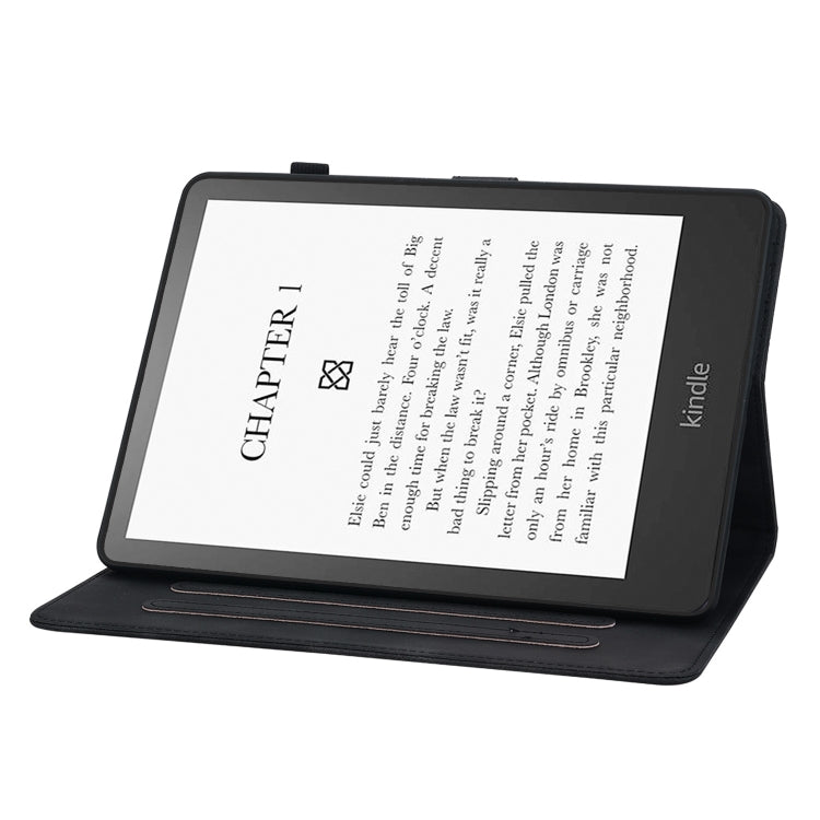 For Amazon Kindle Paperwhite 12th Gen 2024 Lily Embossed Leather Smart Tablet Case