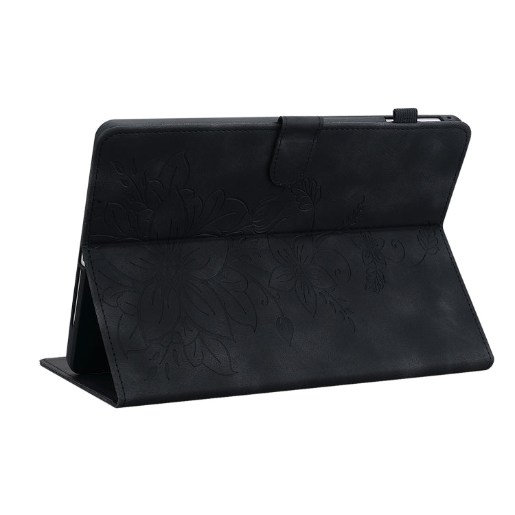 For Amazon Kindle Paperwhite 12th Gen 2024 Lily Embossed Leather Smart Tablet Case