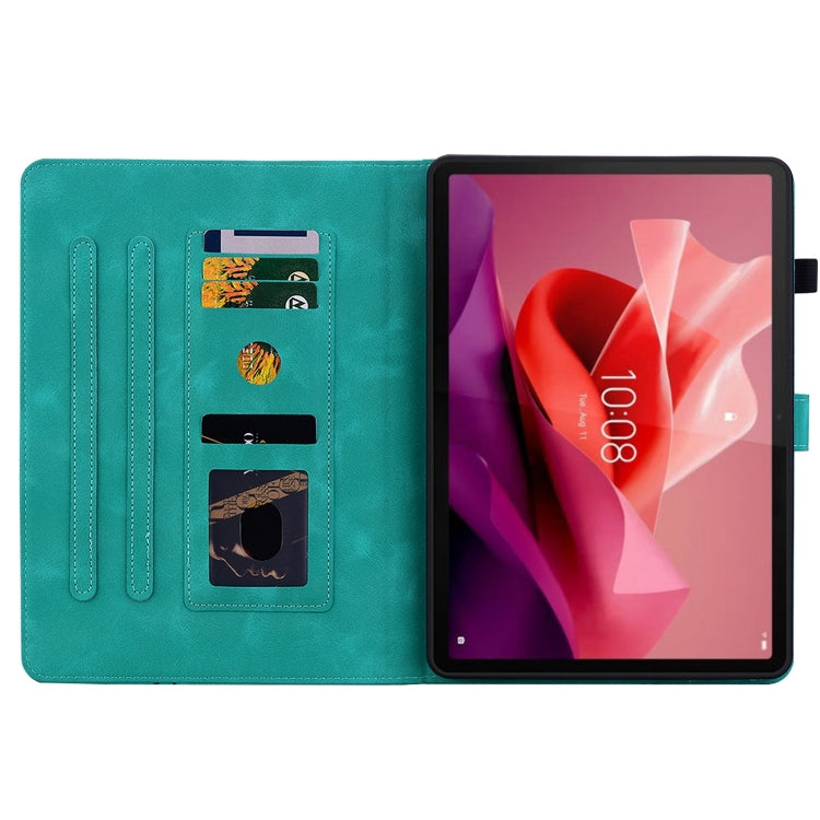 For Lenovo Tab P12 12.7 Lily Embossed Leather Tablet Case