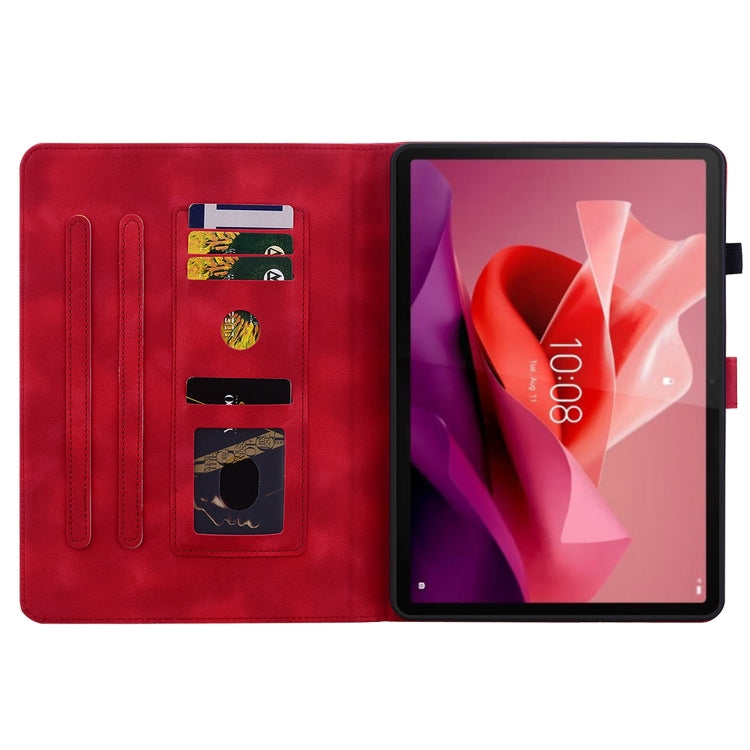 For Lenovo Tab P12 12.7 Lily Embossed Leather Tablet Case