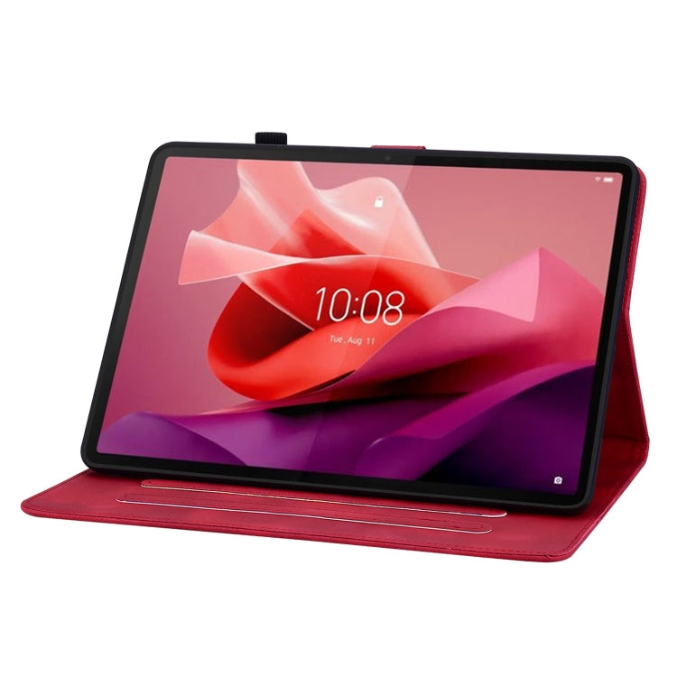 For Lenovo Tab P12 12.7 Lily Embossed Leather Tablet Case