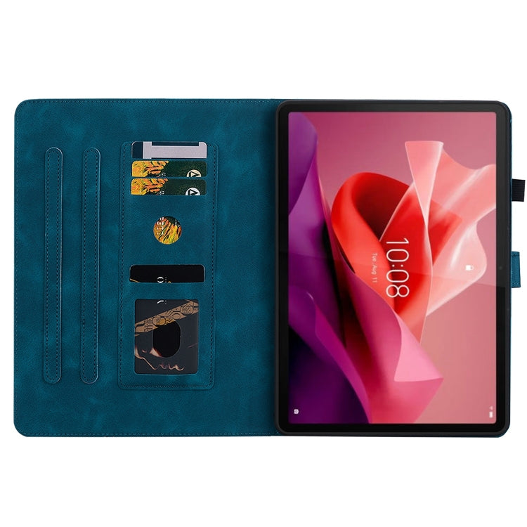 For Lenovo Tab P12 12.7 Lily Embossed Leather Tablet Case