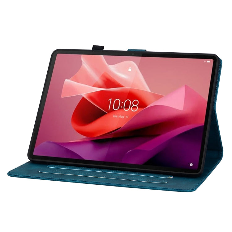 For Lenovo Tab P12 12.7 Lily Embossed Leather Tablet Case