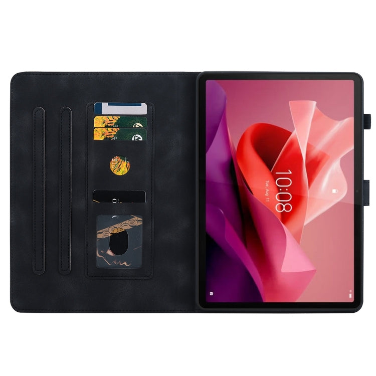 For Lenovo Tab P12 12.7 Lily Embossed Leather Tablet Case