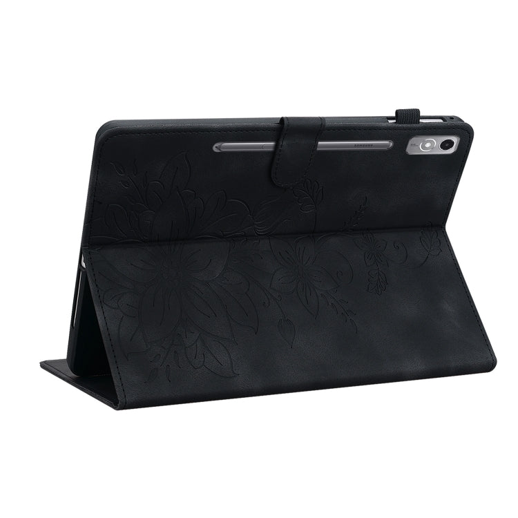 For Lenovo Tab P12 12.7 Lily Embossed Leather Tablet Case