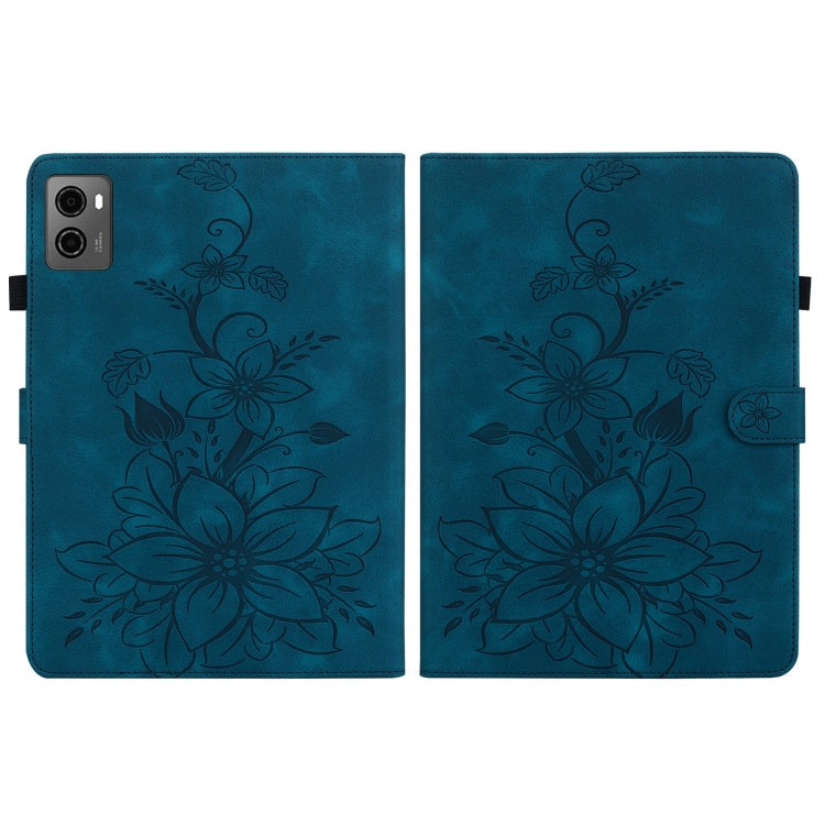 For Lenovo Legion Y700 2023 Lily Embossed Leather Tablet Case