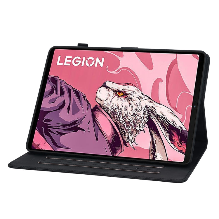 For Lenovo Legion Y700 2023 Lily Embossed Leather Tablet Case