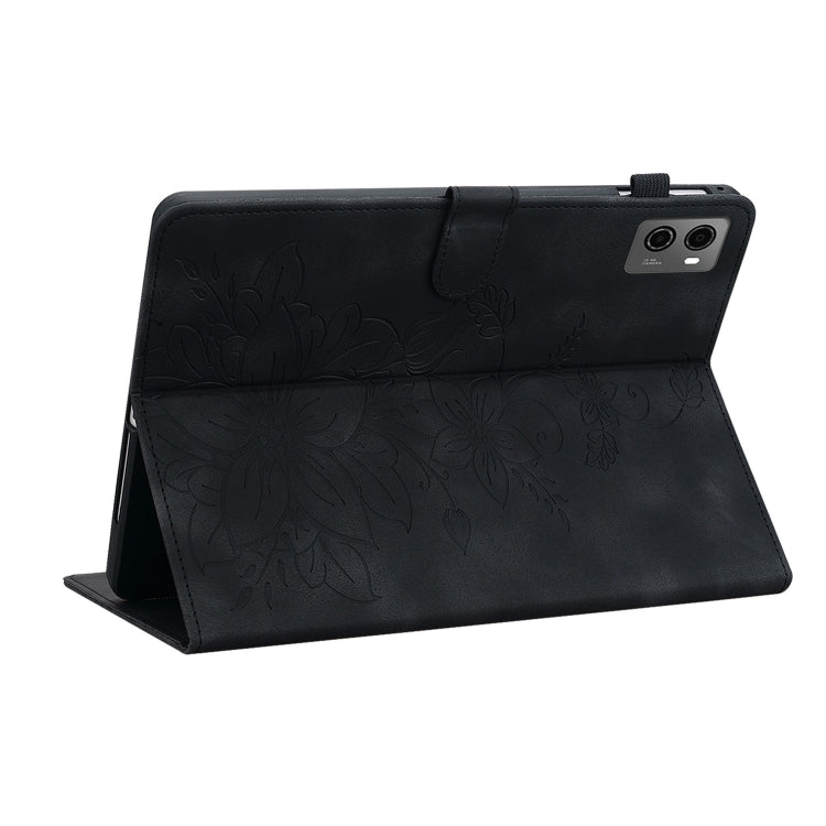 For Lenovo Legion Y700 2023 Lily Embossed Leather Tablet Case