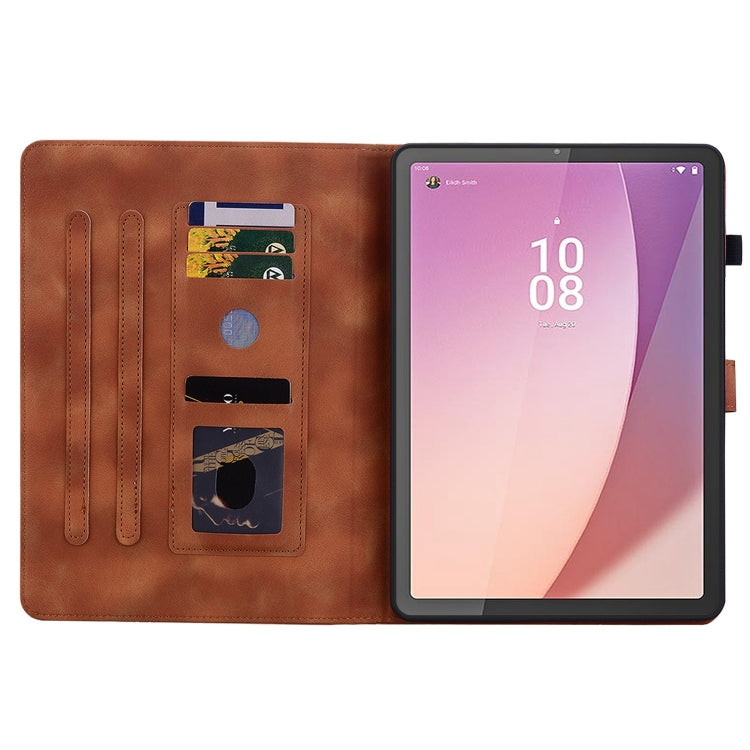 For Lenovo Tab M8 4th Gen TB300FU Lily Embossed Leather Tablet Case