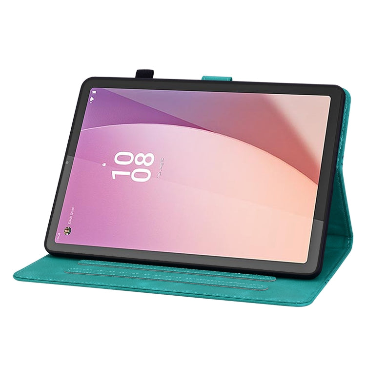 For Lenovo Tab M8 4th Gen TB300FU Lily Embossed Leather Tablet Case
