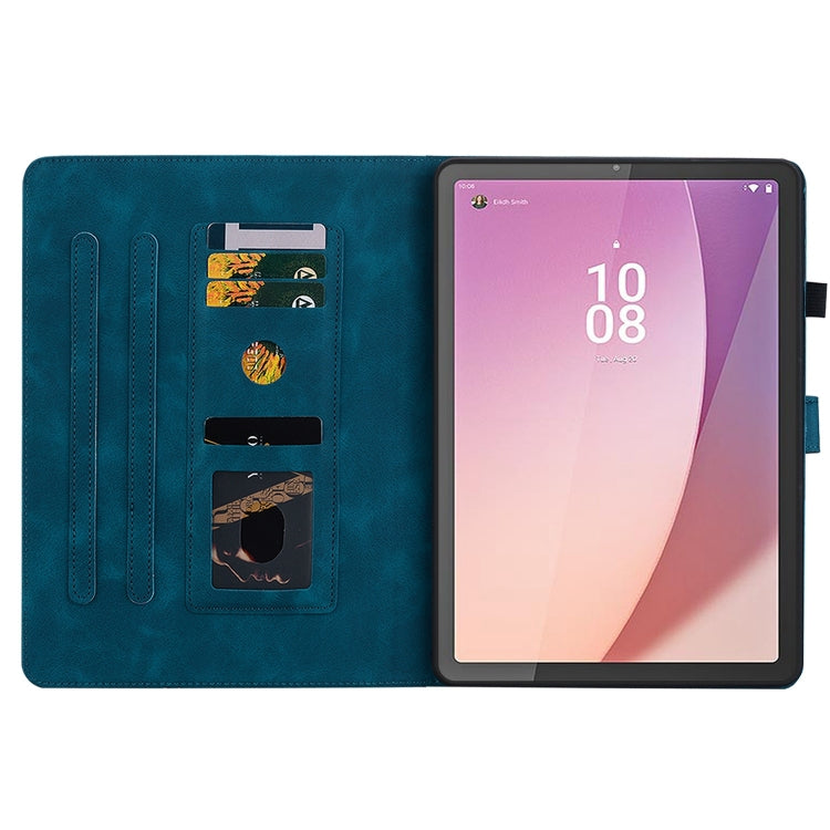 For Lenovo Tab M8 4th Gen TB300FU Lily Embossed Leather Tablet Case