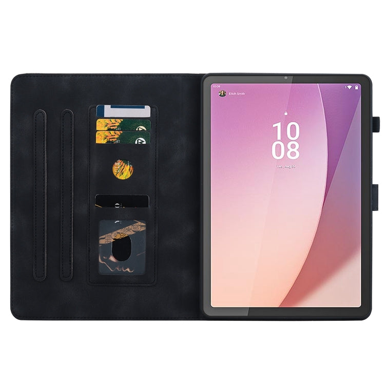 For Lenovo Tab M8 4th Gen TB300FU Lily Embossed Leather Tablet Case