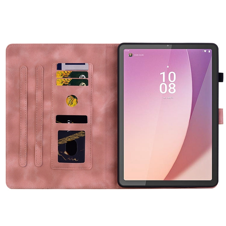 For Lenovo Tab M9 Lily Embossed Leather Tablet Case